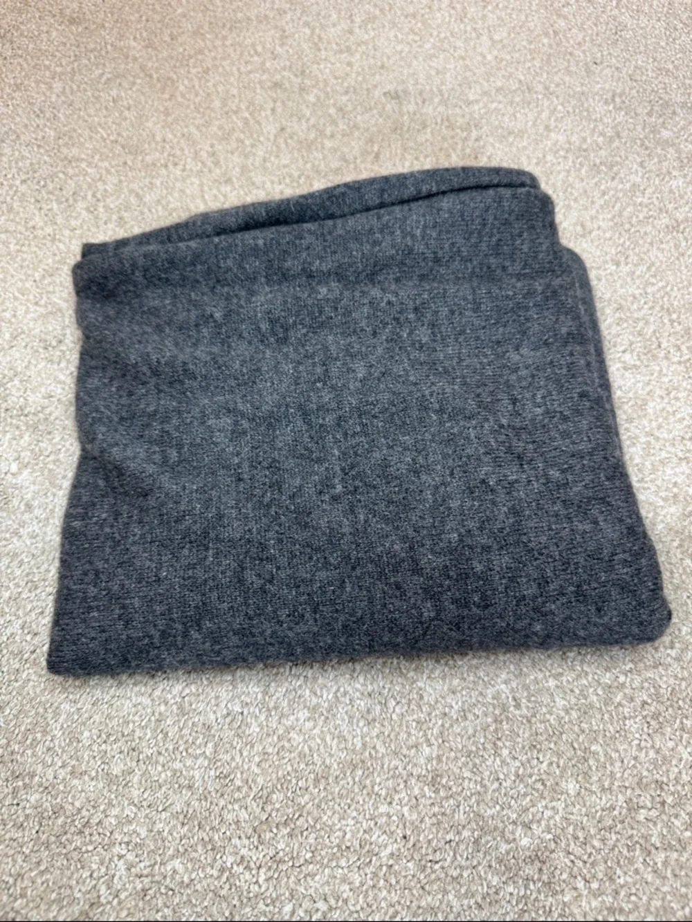 Men’s Cashmere Scarf, Dark Gray